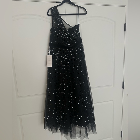 Mac Duggal Black Strapless A-Line Dress - Picture 2 of 3